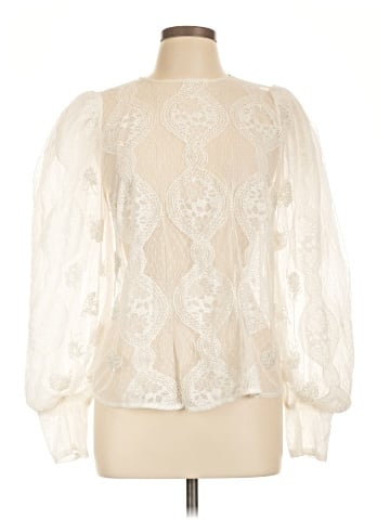 Forever That Girl for Anthropologie 3/4 Sleeve Blouse (view 1)