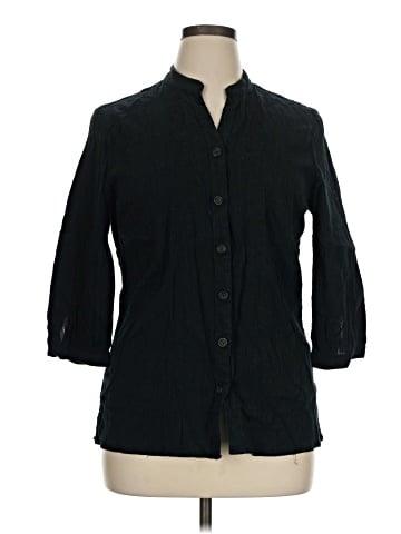 Jones New York Sport 3/4 Sleeve Button-Down Shirt (view 1)