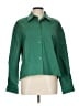 Naked Zebra 100% Polyester Green Long Sleeve Blouse Size L - photo 1