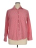 Evan Picone 100% Cotton Checkered-gingham Pink Long Sleeve Button-Down Shirt Size 16 - photo 1