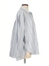 Aerie Stripes Silver 3/4 Sleeve Button-Down Shirt Size L - photo 4
