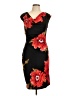 DressBarn Floral Black Cocktail Dress Size 10 - photo 1