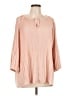 Ann Taylor 100% Polyester Pink 3/4 Sleeve Blouse Size L - photo 1