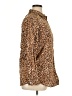J. McLaughlin 100% Cotton Animal Print Brown Long Sleeve Button-Down Shirt Size XL - photo 4