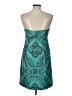 J.Crew 100% Silk Paisley Teal Cocktail Dress Size 6 - photo 2