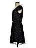 Elle 100% Polyester Hearts Black Casual Dress Size S - photo 5