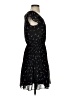 Elle 100% Polyester Hearts Black Casual Dress Size S - photo 4