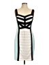 Jax Color Block Gray Cocktail Dress Size 12 - photo 1
