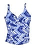 Assorted Brands Print Blue Swimsuit Top Size 38E - photo 1