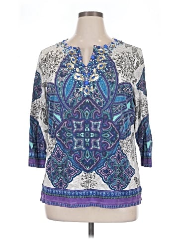 Chico's 3/4 Sleeve T-Shirt (view 1)