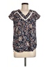 Papermoon 100% Polyester Blue Short Sleeve Blouse Size M - photo 1