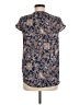 Papermoon 100% Polyester Blue Short Sleeve Blouse Size M - photo 2