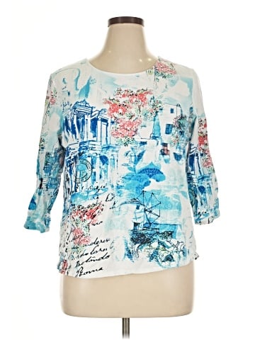 Chico's 3/4 Sleeve T-Shirt (view 1)