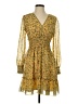 Max Studio 100% Polyester Paisley Yellow Casual Dress Size S - photo 1