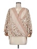 Lovestitch 100% Polyester Tan Long Sleeve Blouse Size M - photo 1