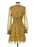 Max Studio 100% Polyester Paisley Yellow Casual Dress Size S - photo 2