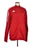 Adidas 100% Polyester Red Gray Track Jacket Size L - photo 1