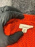 Debut Color Block Orange Pullover Sweater Size S - photo 7