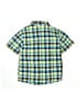 Gymboree 100% Cotton Plaid Green Short Sleeve Button-Down Shirt Size 10 - photo 2