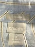 Chico's 100% Linen Blue 3/4 Sleeve Button-Down Shirt Size Lg (2) - photo 7