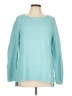 Talbots Outlet 100% Cotton Teal Pullover Sweater Size Lg Petite - photo 1