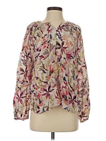 Chufy Long Sleeve Silk Top (view 1)