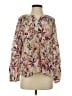 Chufy 100% Silk Pink Long Sleeve Silk Top Size S - photo 1