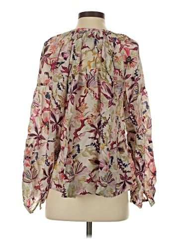 Chufy Long Sleeve Silk Top (view 2)