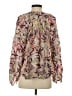 Chufy 100% Silk Pink Long Sleeve Silk Top Size S - photo 2