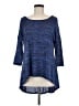 Azules Blue 3/4 Sleeve Top Size M - photo 1
