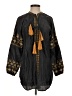 Indigo Thread Co. Black 3/4 Sleeve Blouse Size XS - photo 1