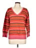 Talbots 100% Wool Stripes Orange Wool Pullover Sweater Size L - photo 1