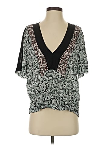 A.L.C. Short Sleeve Silk Top (view 1)