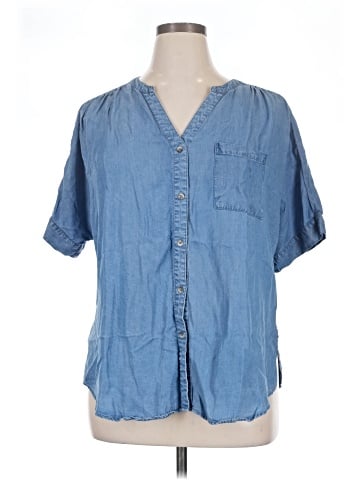 Sharagano Short Sleeve Blouse (view 1)