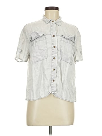 Jane and Delancey Short Sleeve Button-Down Shirt (view 1)