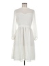 ModCloth 100% Polyester Ivory Casual Dress Size M - photo 1