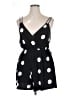 ASOS 100% Cotton Polka Dots Black Romper Size 14 - photo 1