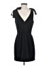Aqua Solid Black Cocktail Dress Size S - photo 1