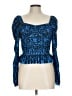 Zara Blue Long Sleeve Top Size L - photo 1