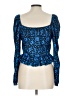 Zara Blue Long Sleeve Top Size L - photo 2