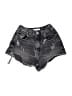 Zara Black Denim Shorts Size 8 - photo 1