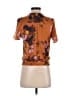 Tiny Orange Brown Short Sleeve Blouse Size XS - photo 2