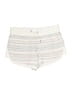 Athleta 100% Linen Stripes Ivory Athletic Shorts Size 8 - photo 1