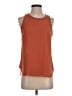 J.Crew 100% Polyester Orange Sleeveless Blouse Size 4 - photo 1