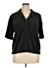 Gap Black 3/4 Sleeve Button-Down Shirt Size XL (tall) - photo 1