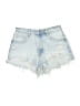Zara Blue Denim Shorts Size 6 - photo 1