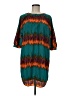 Glam Tie-dye Teal Casual Dress Size M - photo 1