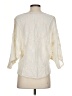 Zara 100% Bamboo Ivory 3/4 Sleeve Blouse Size XS - photo 2