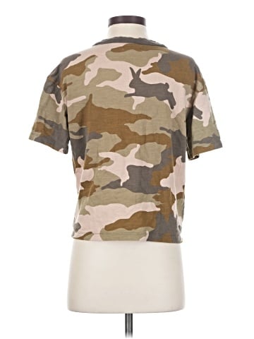 Madewell Easy Crop Tee in Cottontail Camo (view 2)