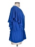 Chico's 100% Polyester Blue Short Sleeve Blouse Size Lg (2) - photo 4